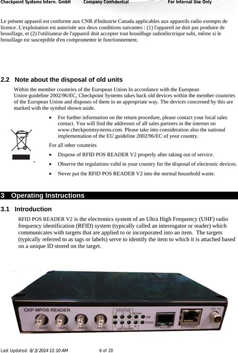 checkpoint rfid pos reader v2|MPOSREADER RFID UHF Reader User Manual Checkpoint .